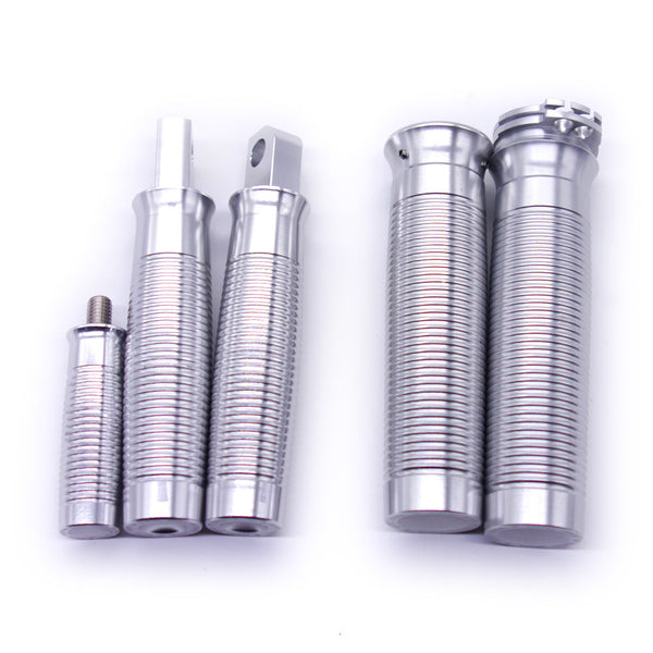 Silver Footrest FootPeg+Shifter Peg +Hand Grips For Harley Sportster XL 1200 883