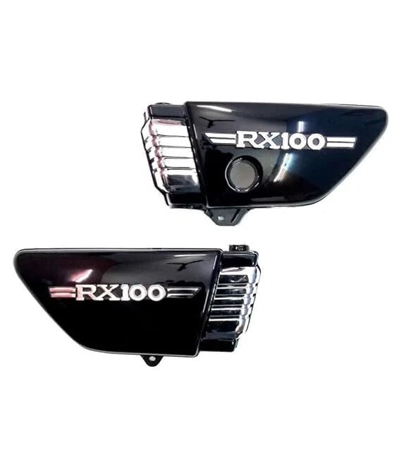 Complete Side Panel Kit Black with side panel Monogram for Yamaha RX100