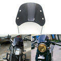Black 5-7'' Round Headlight Windshield Fairing Windscreen Deflector For Honda