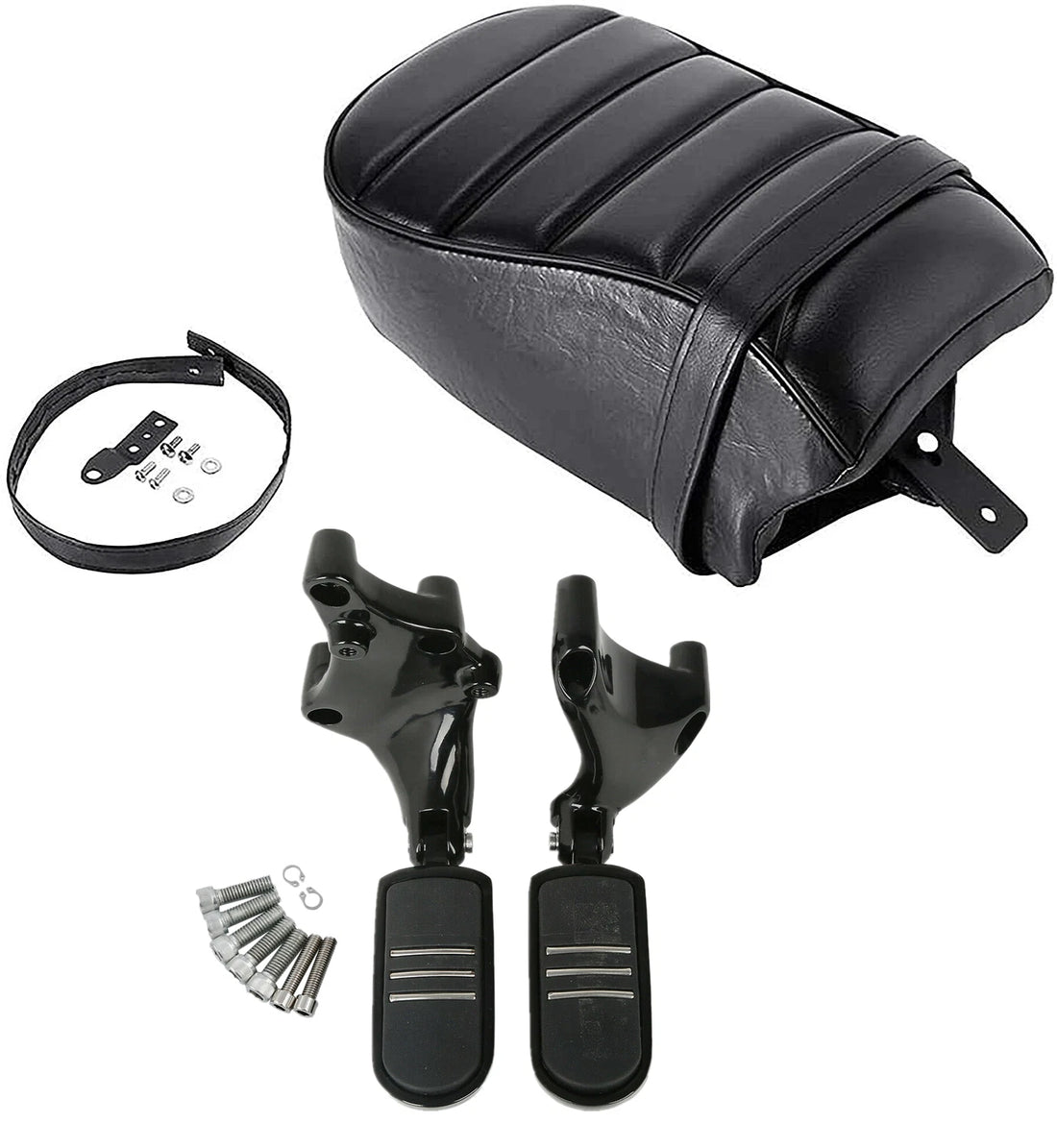 Passenger Seat w/ Footpegs Fit For Harley Sportster Iron 883 1200 2016-2022 2021