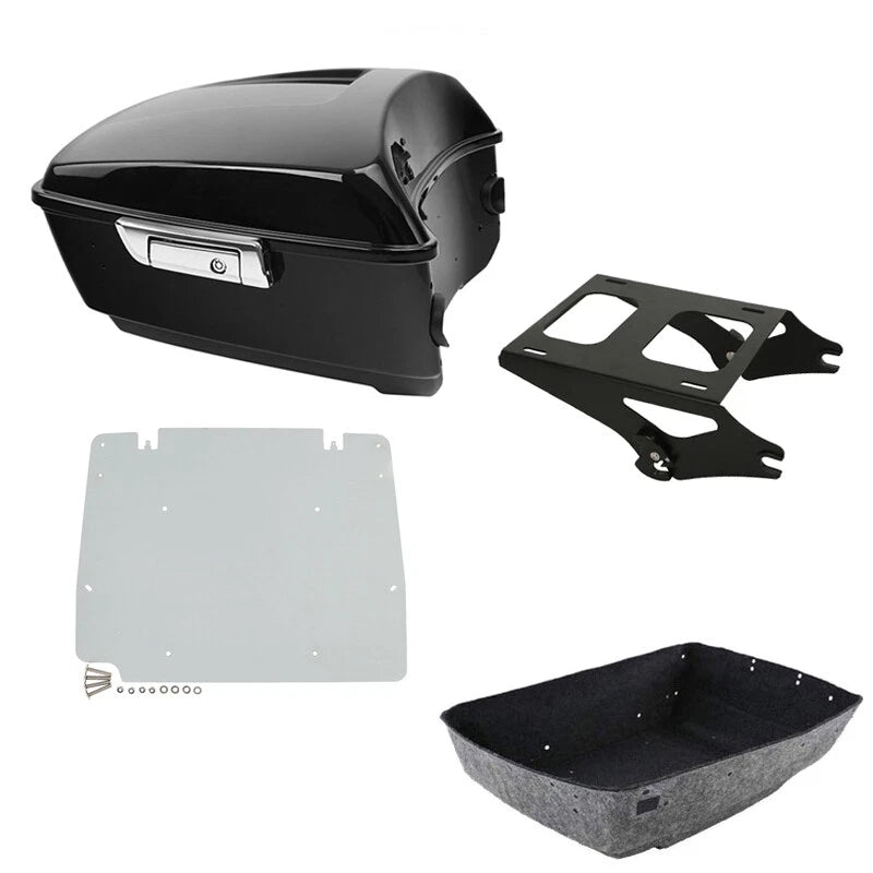 King Trunk Mounting Rack Base Plate Fit For Harley Touring Street Glide 2014-26