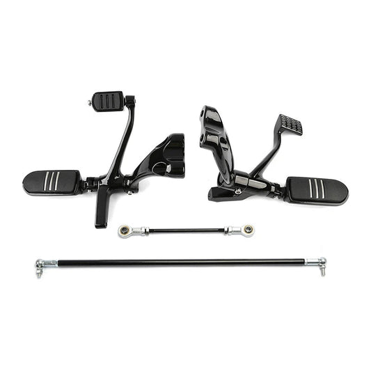 Control Forward Pegs Linkage Lever Kit Fit For Harley Sportster XL1200 883 04-13