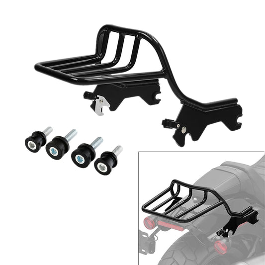 Two-Up Luggage Rack & Docking Kit Fit For Harley Low Rider Fxlrs Fxlrst 18-25 23
