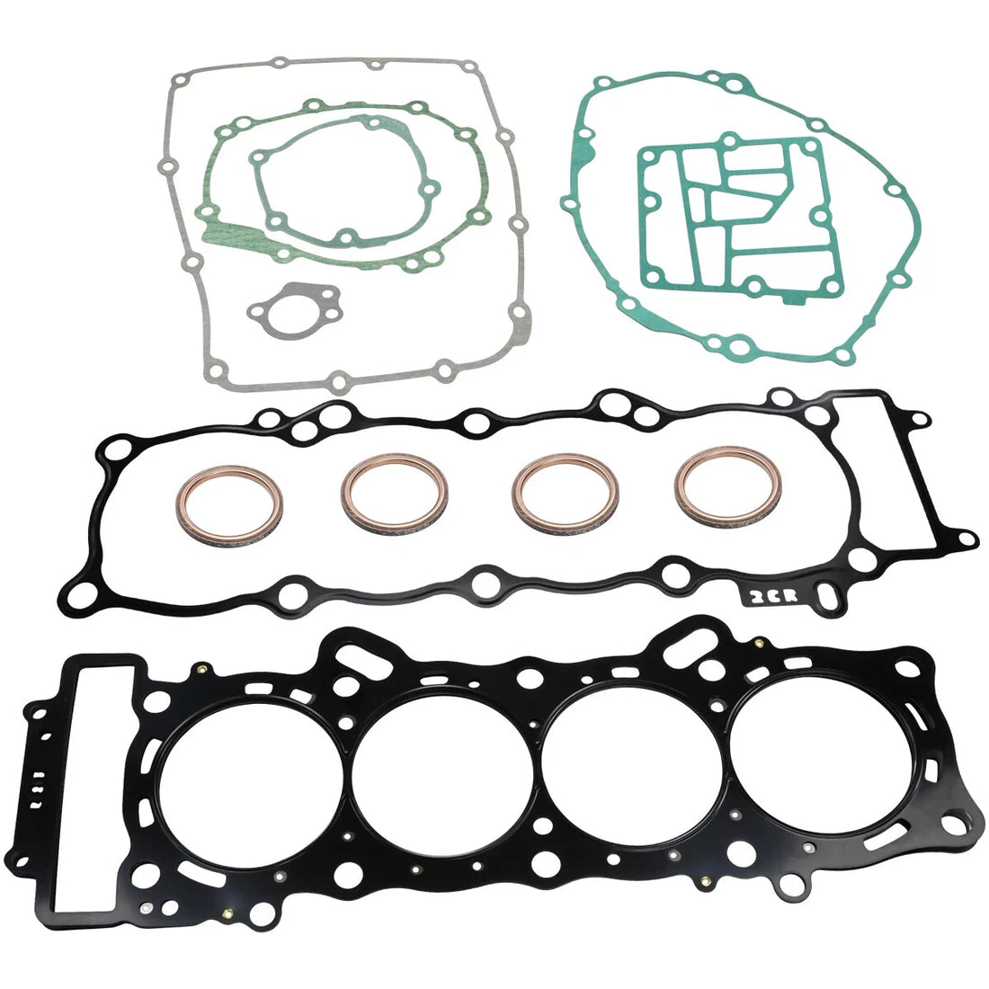 Full Set Cylinder Crankcase Cover Gasket Kit For Yamaha YZF-R1 15-18 MT10 16-21