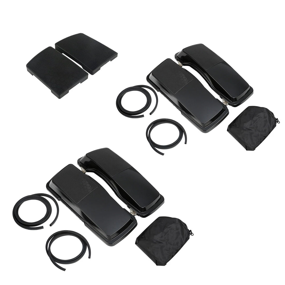 6X9" Saddlebag Lid Speaker Grills Fit For Harley Touring Street Glide 1993-2013