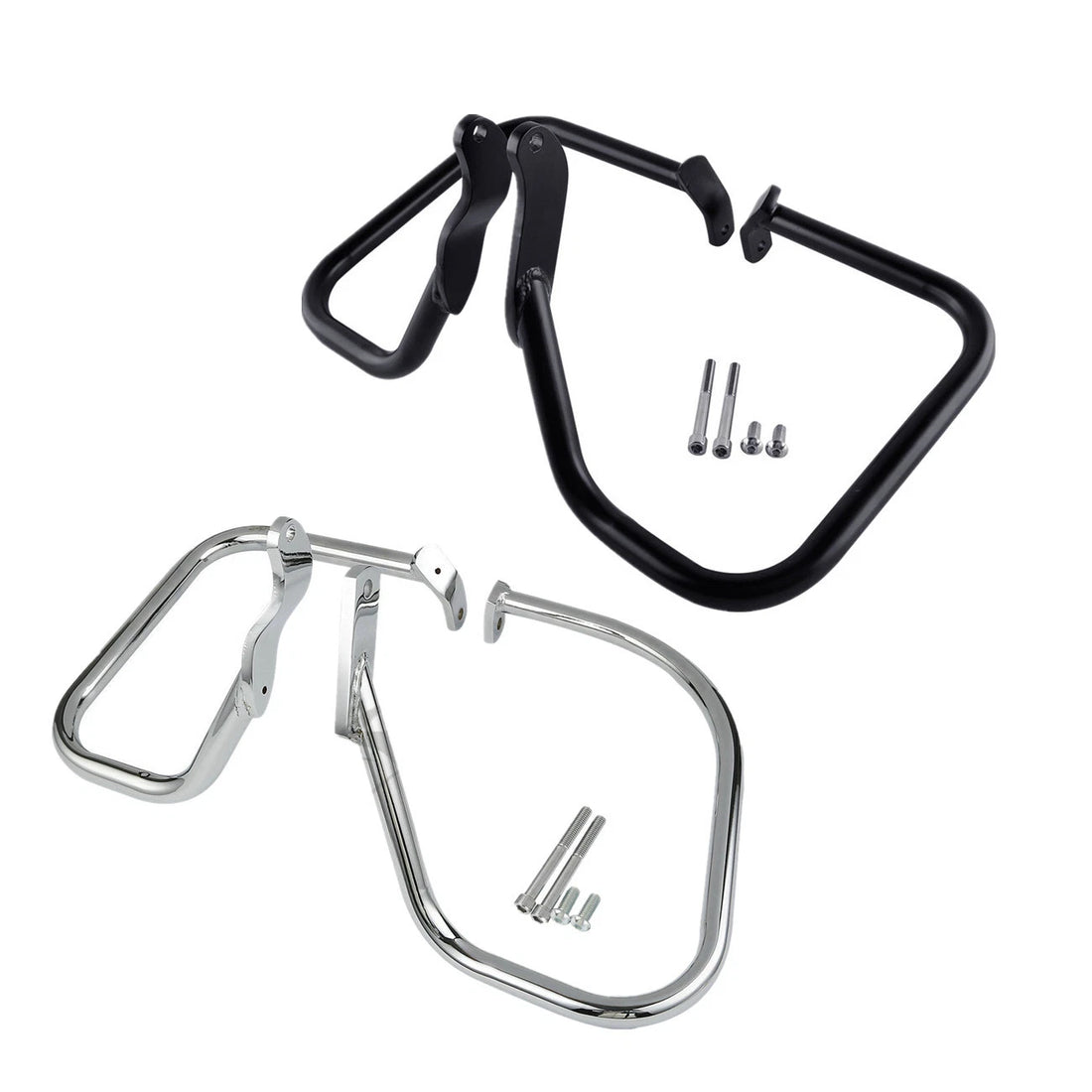 Rear Saddlebag Guard Rail Crash Bar Fit For Harley Heritage 2000-2017 Flst Flstc