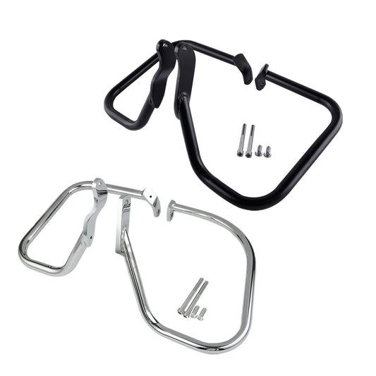 Rear Saddlebag Guard Rail Crash Bar Fit For Harley Heritage 2000-2017 Flst Flstc