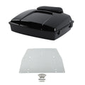 5.5" Razor Trunk Backrest Plate Fit For Harley Touring 97-13 Black