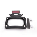 Black Rear Curved License Plate Frame Bracket For Harley Street Glide Flhx 10-14
