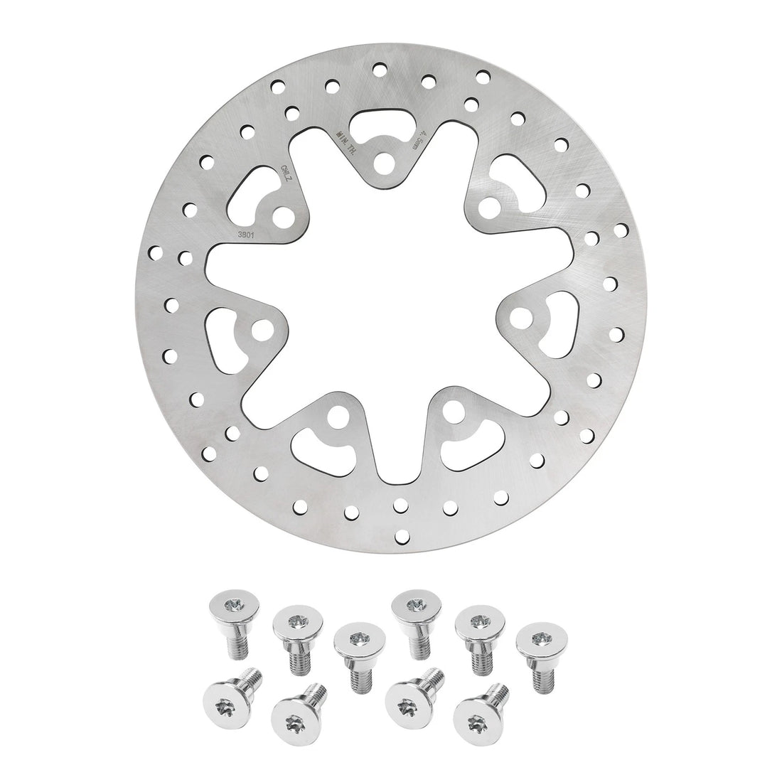 11.8" Front Brake Disc Rotor & Bolts Fit For Harley Street Road Glide 2014-2024