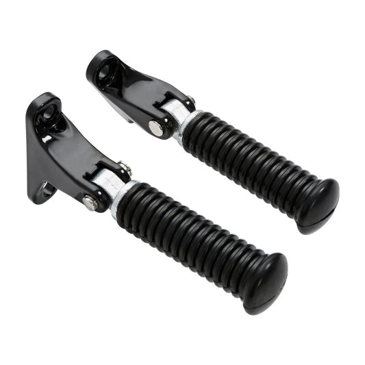 Black Passenger Foot Pegs Fit For Harley Touring Electra Road King Glide 93-2025