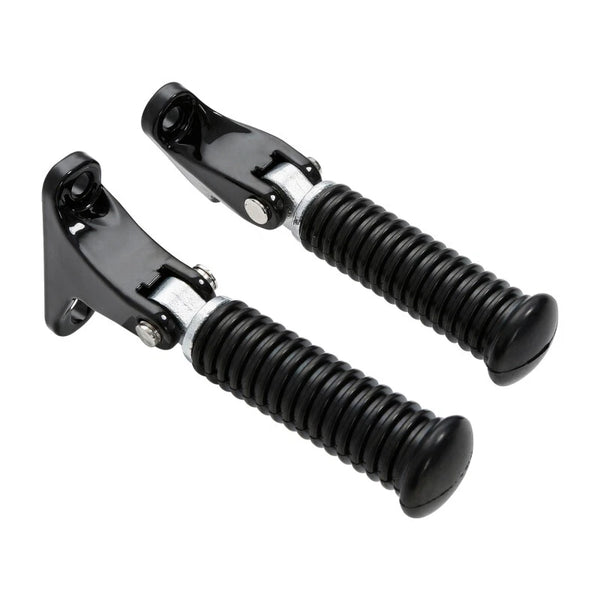 Black Passenger Foot Pegs Fit For Harley Touring Electra Road King Glide 93-2025