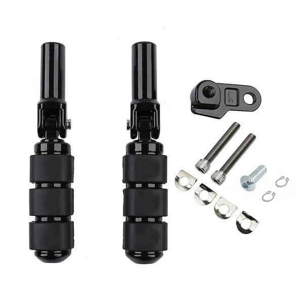 Black Foot Pegs Footrests Fit For Harley Davidson Softail Slim Fls 2012-2017 16