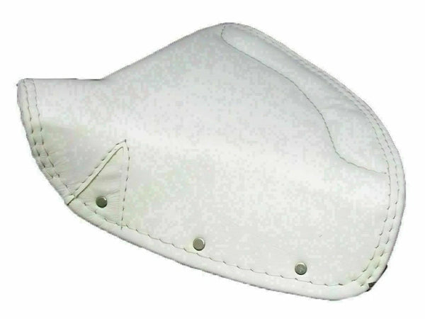 Brand New Suitable For BSA Triumph Lycett White Leather Rider Solo Seat
