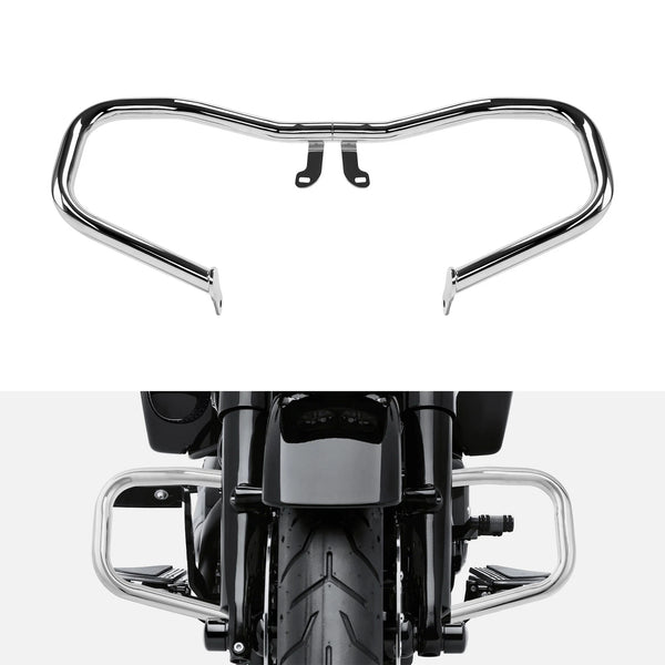 Chopped Engine Guard Crash Bar Fit For Harley Street Glide Flhx 2014-2024 Chrome