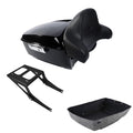 King Trunk Mount Rack Backrest Fit For Harley Fat Boy 2008-2017 15