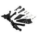 Black Front Footrest Footpeg Bracket Fit For Kawasaki ZX10R 2006-2010 2007 2008