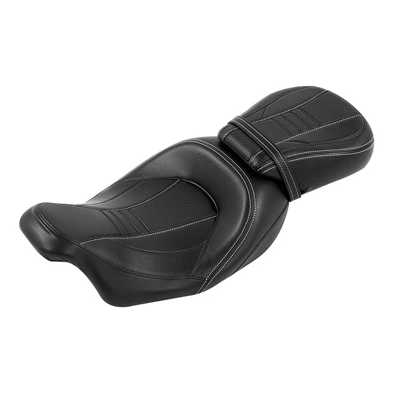 Low Profile Driver Passenger Seat Fit For Harley Touring Road Glide 09-23