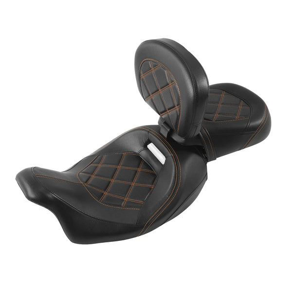 Driver Passenger Seat Rider Backrest Fit For Harley Touring Road King 2009-2023