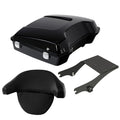 Razor Trunk w/ Backrest + Mount Rack Fit For Harley Street Road Glide 1997-2008