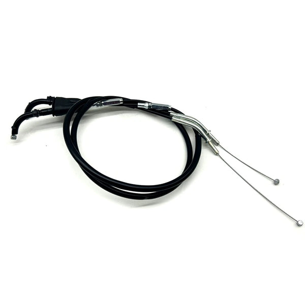 2PC Steel Gas Fuel Throttle Cables Fit For Kawasaki Ninja ZX6R/ZX636 2005-2006