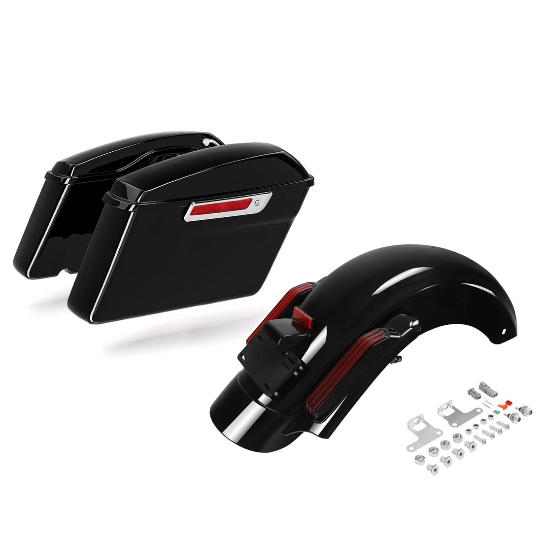 Saddlebags Bags & Rear Fender Fit For Harley Touring Cvo Road Glide 2014-2024 23