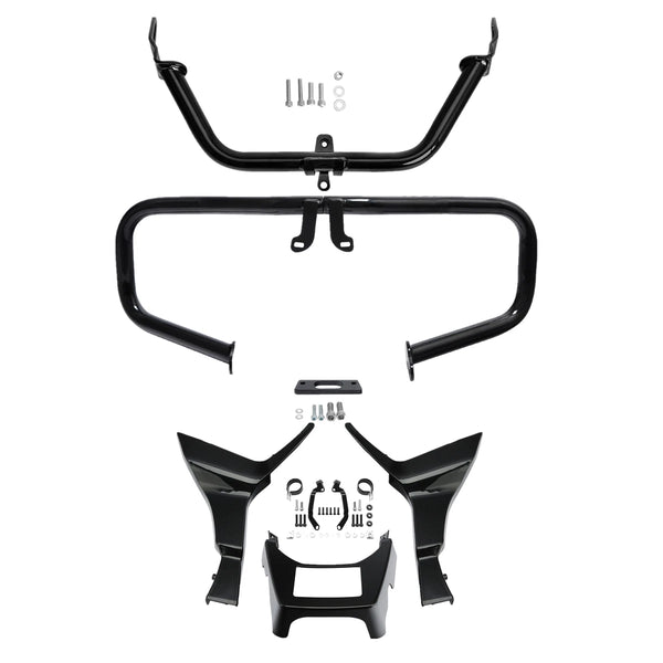 Chopped Engine Guard Fairing Bracket Spoilers Fit For Harley Road Glide 17-23