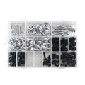 Motorcycle Sportbike Fairing Body Kit Bolts Fastener Clips Screws Silver