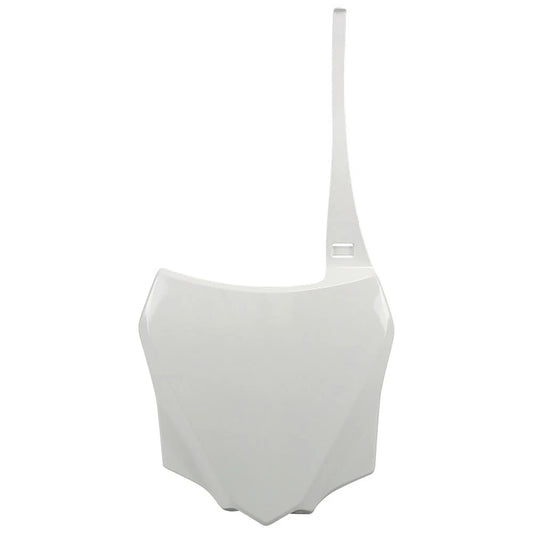 UFO Front Number Plate White For Kawasaki KX100 2014-2021
