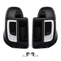 Matte Lower Vented Fairings Grilles LED Light Fit For Harley Street Glide 14-24