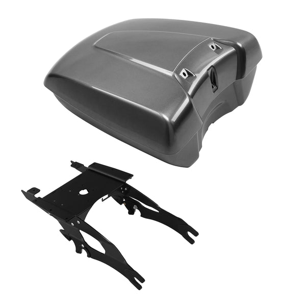 Low Profile Trunk & Mount Rack Fit For Indian Challenger 2020-24 Steel Gray