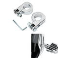 Foot Peg Mounting Kit Fit For Harley Honda Yamaha Kawasaki 1.25" Highway Bars