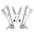 Ducati 848/EVO 1098 1198 Motorcycle Rear Foot Pegs Bracket Silver For 2007-2012