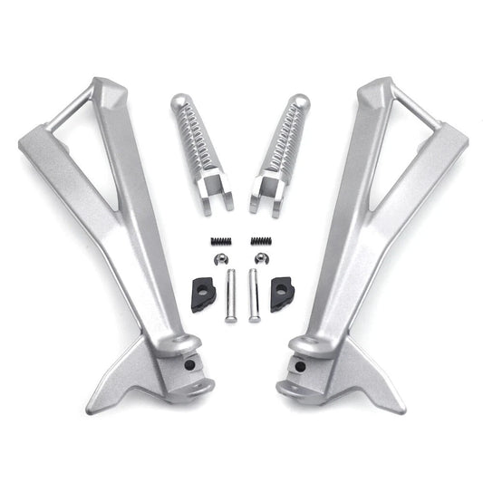 Ducati 848/EVO 1098 1198 Motorcycle Rear Foot Pegs Bracket Silver For 2007-2012
