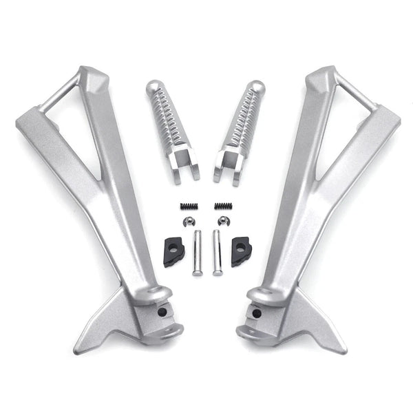 Ducati 848/EVO 1098 1198 Motorcycle Rear Foot Pegs Bracket Silver For 2007-2012