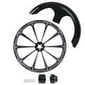 30" Front Wheel Rim Hub Single Disc Fender Fit For Harley Street Glide ABS 97-21