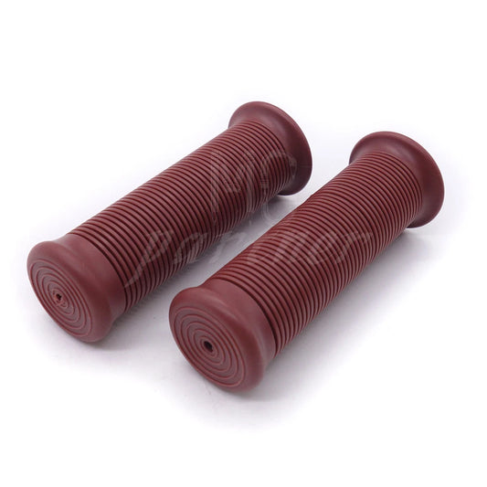 Brown 7/8'' 22mm Vintage Retro Rubber Handlebar Hand Grip For Honda CG125 CB400