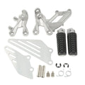 Front Driver Footpegs Bracket Set Fit For Kawasaki Ninja ZX14R ZZR1400 2006-2023