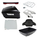 Matte King Trunk Backrest Light Mount Plate Fit For Harley Road Glide 2014-2026