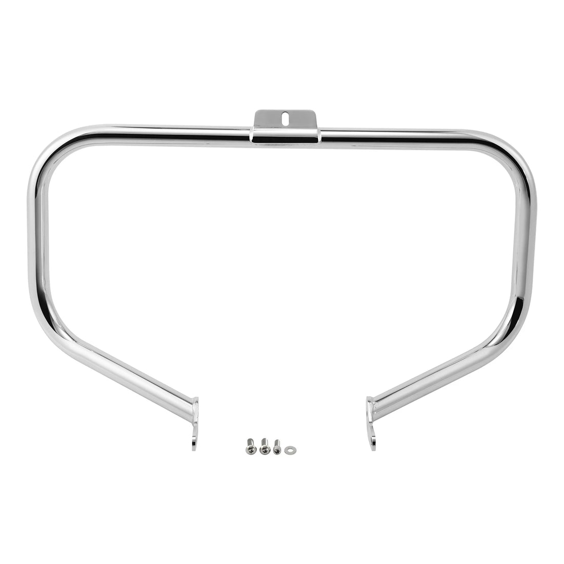Chrome Square Curved Engine Guard Crash Bar For Harley Softail Fatboy 2000-2017