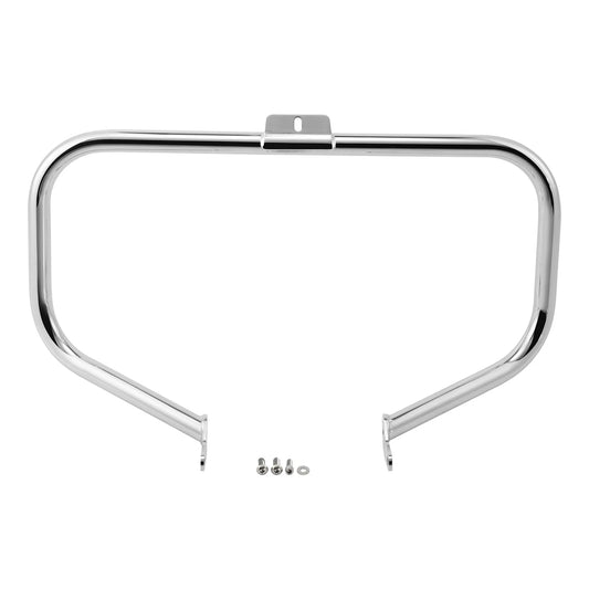 Chrome Square Curved Engine Guard Crash Bar For Harley Softail Fatboy 2000-2017