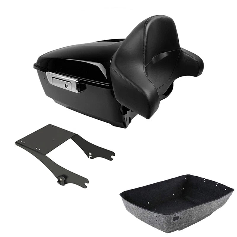 King Trunk Backrest Mount Rack Fit For Harley Touring Flht 97-08