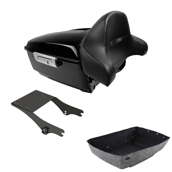 King Trunk Backrest Mount Rack Fit For Harley Touring Flht 97-08