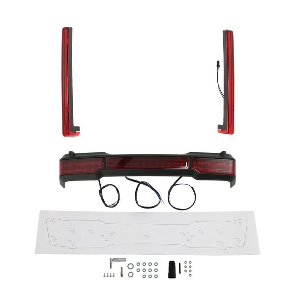 LED Brake Tail Light Accent Side Marker Fit For Harley King Trunk Touring 97-08