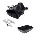 King Trunk Mount Rack Backrest Fit For Harley Touring Road Electra Glide 2014-26