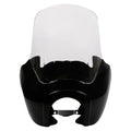 Gloss Black Front Fairing Clear Windshield Fit For Harley Dyna Fat Bob Low Rider