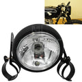 Motorcycle Black Metal Retro Headlight WIth 28-41mm Fork Tubes Headlight Bracket