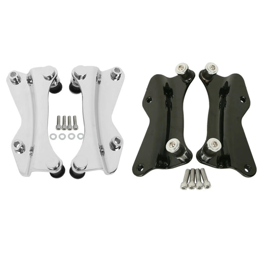 4 Point Docking Hardware Kit Fit For Harley Street Road Glide 14-25 Chrome/Black