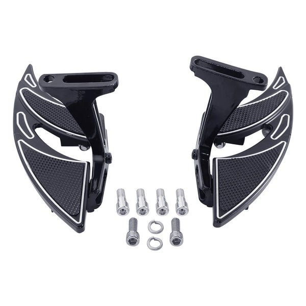 Rear Passenger Footboard & Mount Bracket Fit For Harley Touring Road King 93-25