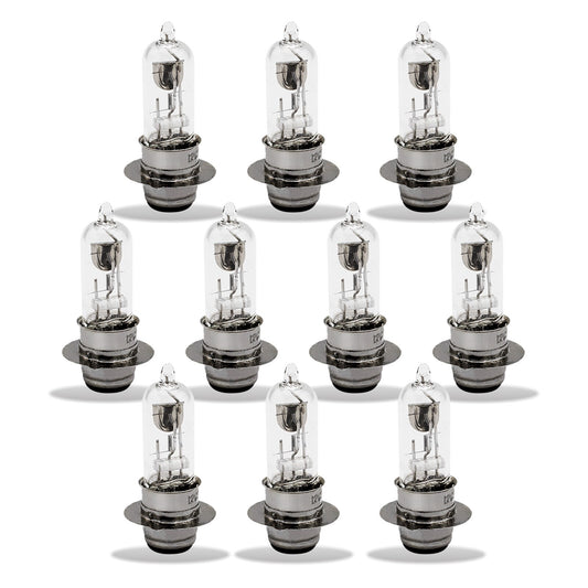 10 Bombillas Puntiagudas Para Scooter 12V 35/35W 50CC 150CC 250CC Znen Jonway